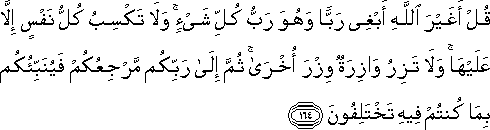 Quran 6:164